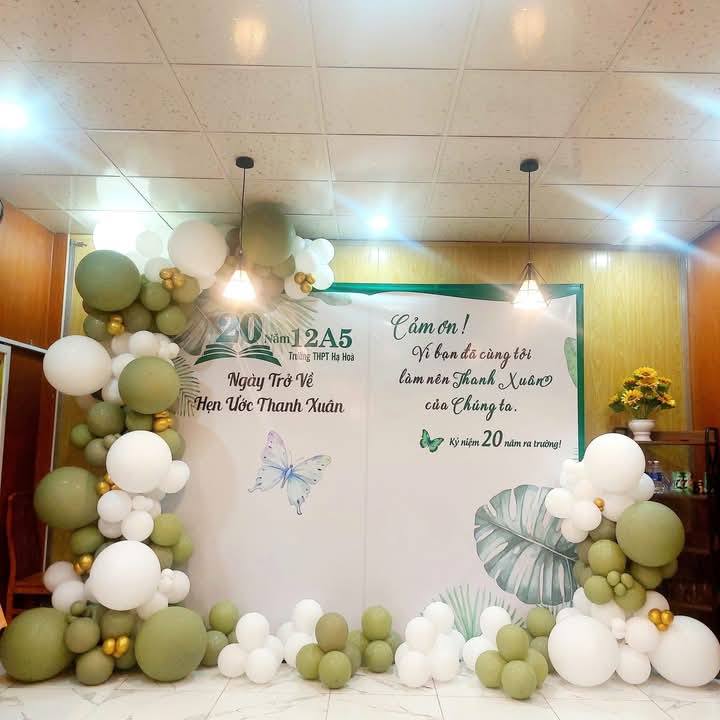 Background trang trí Lễ Tổng Kết cuối năm - Nh decor